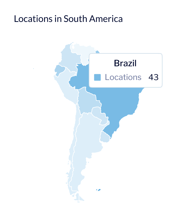 South America map