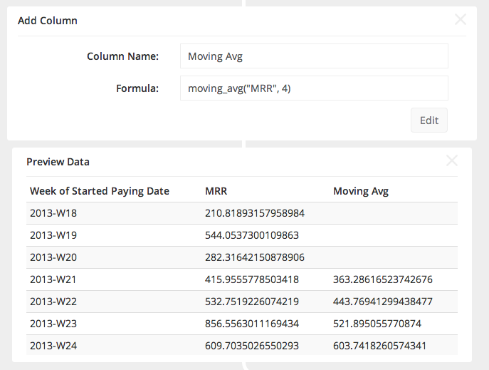 Add column on Chartio