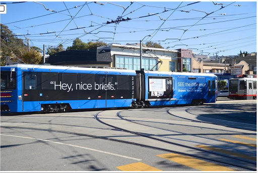 Example of Muni wrap ad