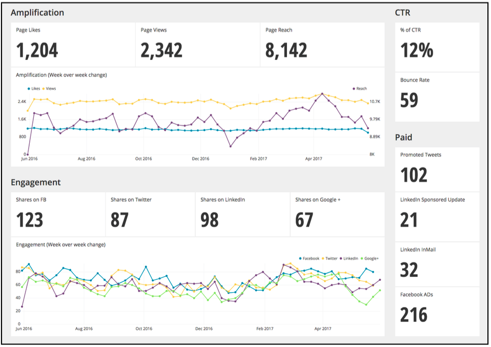 amplification dashboard