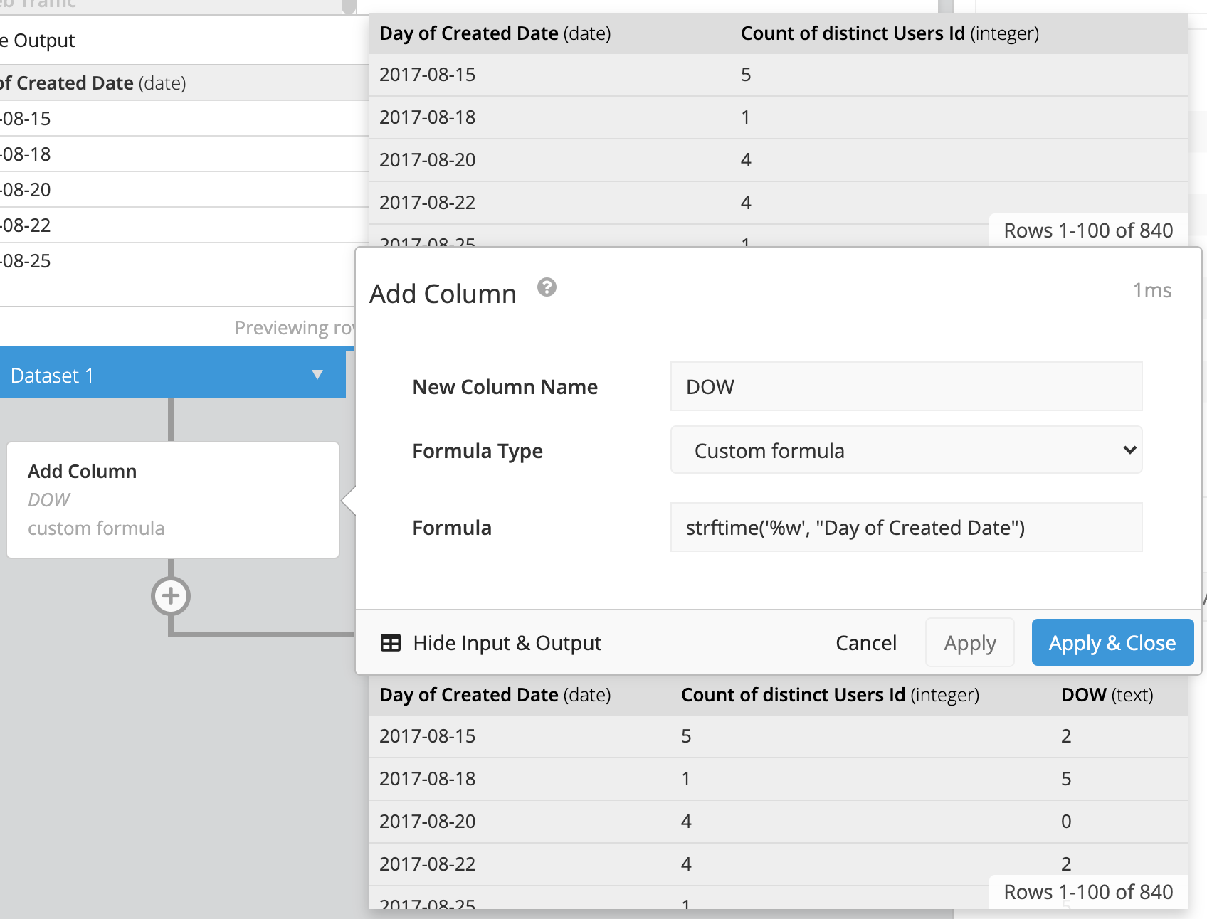 Add a column in the Pipeline