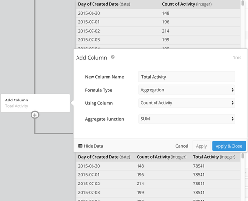 Summarize your rows in a new column