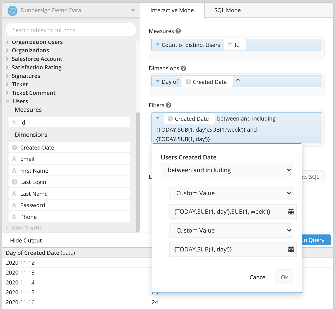 Combine Relative Date functions - Data Explorer