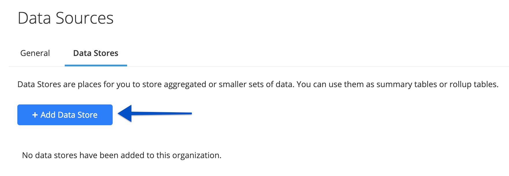 Creating a Data Store