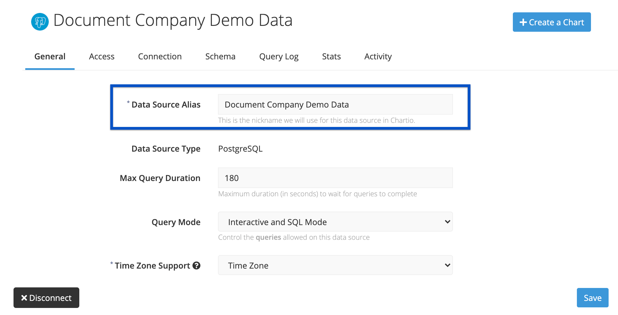 Change the data source alias of your data source