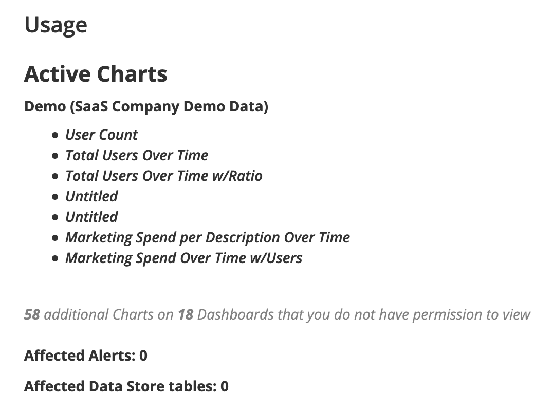 View list of resources using the data source