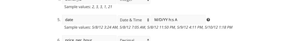 Format the date for the CSV