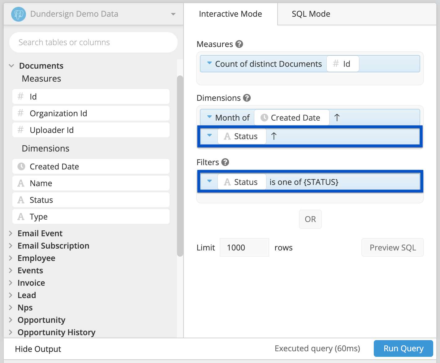 Add the column to be filtered to the Dimensions of your Dataset