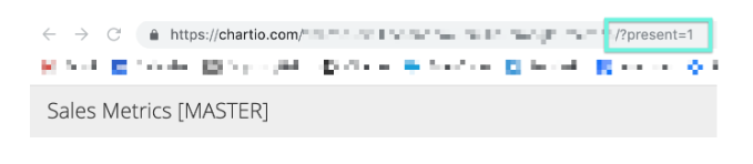 Add ?present=1 to the end of the URL string