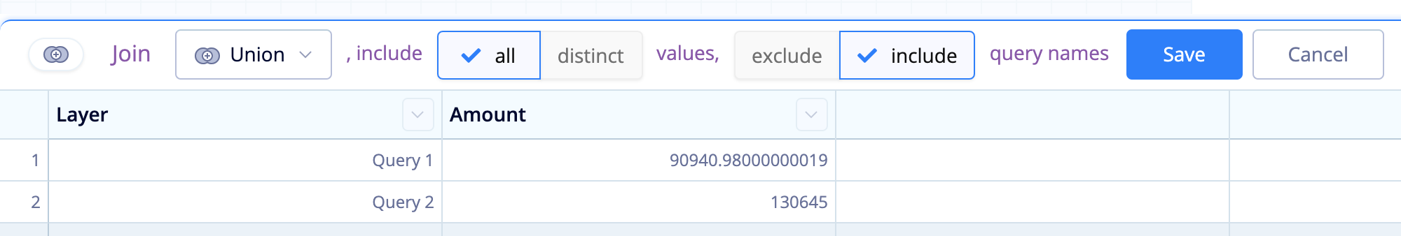 Merge in the Pipeline and select Add Dataset Names