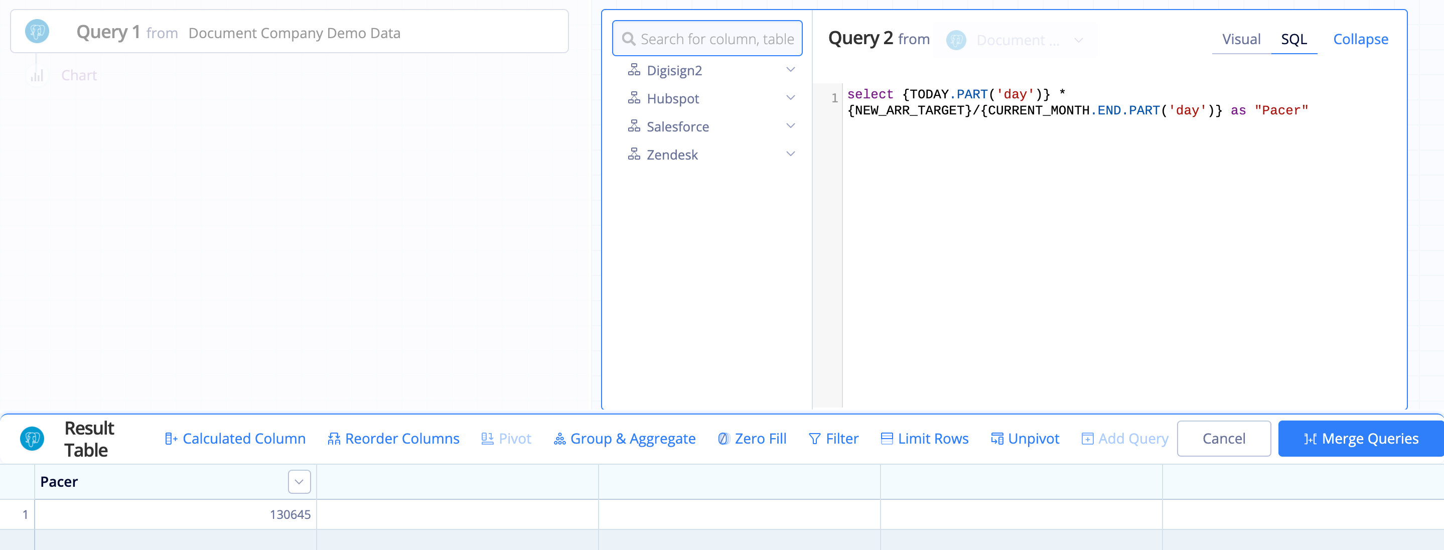 Using relative date variables in SQL Mode