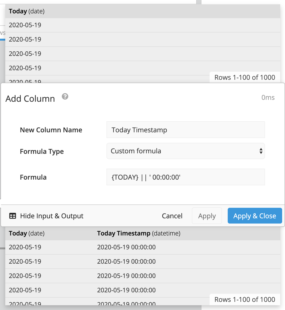 Turn Relative Date Variables into timestamps