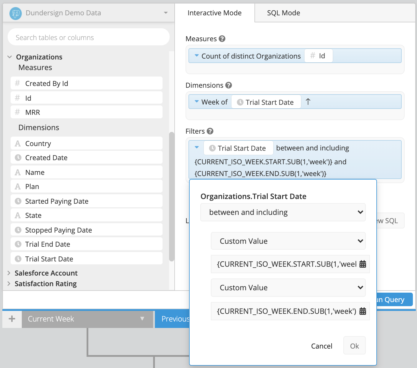 Relative Date variables in Custom Value fields for a filter