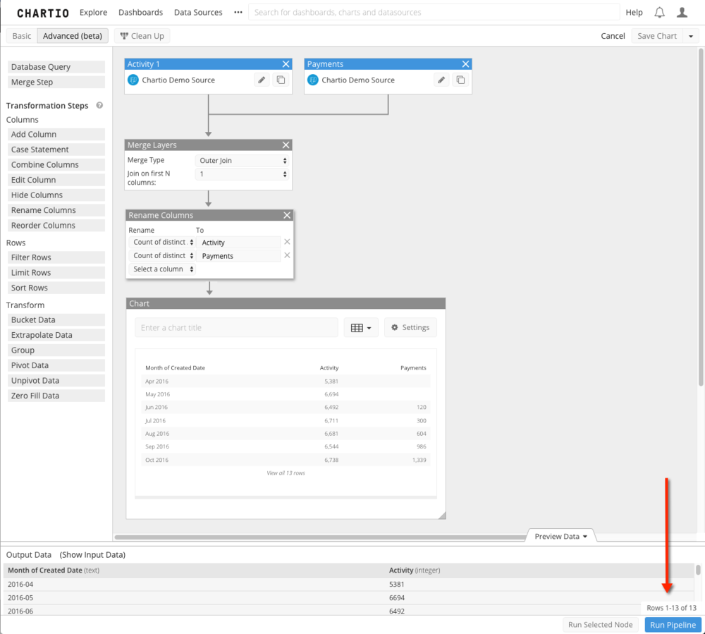 Run Advanced Pipeline Example