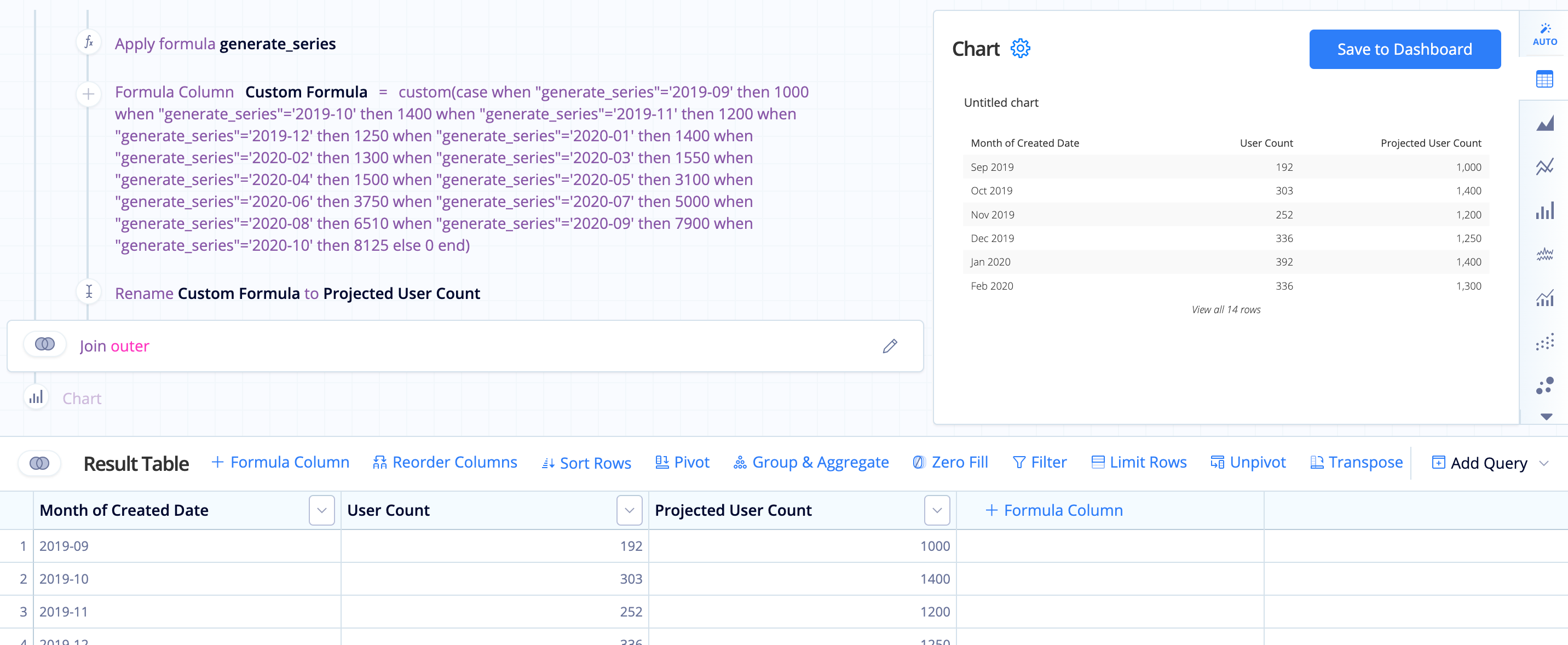 Merge the Queries with an Outer Join