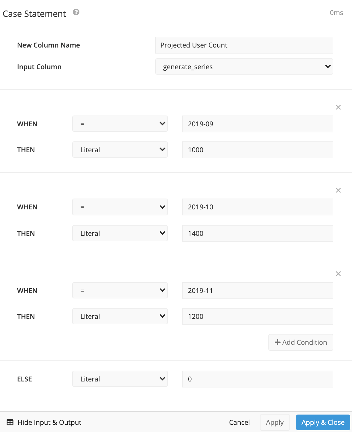 Add a Case Statement into the Pipeline