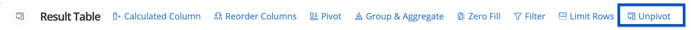 Unpivot button